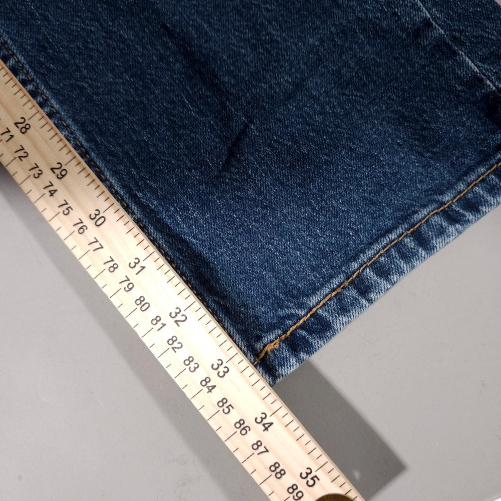 Levi's 505 Regular Fit Jeans Mens 32x34‎ Blue Straight Leg Denim Pants - Picture 6 of 8